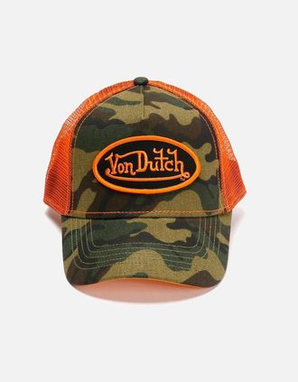 Von Dutch Womens Von Dutch Multi Trucker Cotton Camo Caps - Green/Multi