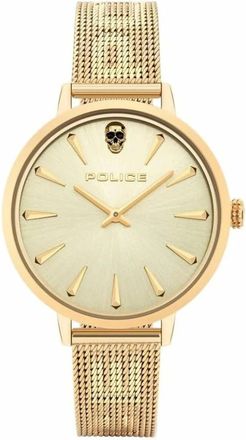 Police Miona Horloge - unisex - Accessoires - Geel - Maat: ONE Size