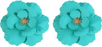 Panacea Flower Stud Earrings in Turquoise at Nordstrom