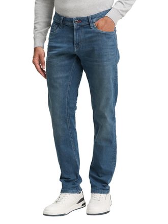 Tom Tailor Tapered-fit-Jeans TOM TAILOR, Herren, Gr. 30, L&auml;nge 32, blau (blau grau 32), Denim/Jeans, Obermaterial: 78% Baumwolle, 20% Polyester, 2% Elasthan, uni