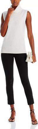 Veronica Beard Womens Zip Back Scuba Legging In Black