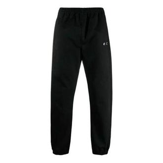 Off-white SS21 Logo Casual Long Pants Black OMCA164S21FAB0011010