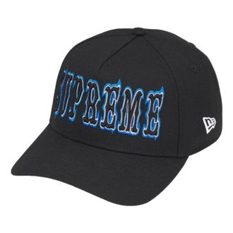 SUPREME x New Era SS26 Gothic Outline Adjustable Cap Black SUP-SS26-1050-BLK