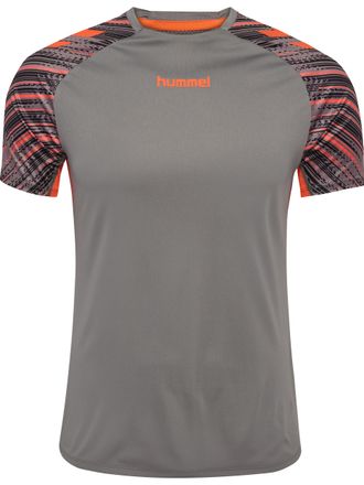 Hummel Trainingsshirt HUMMEL HMLBLAZE PRO TRAINING JERSEY S/S, Damen, Gr. XXL, grau (steel gray), Obermaterial: 100% Polyester, Shirts Trainingsshirt, sportl