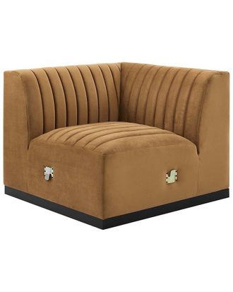 ModWay Conjure Channel Tufted Performance Velvet Left Corner Chair