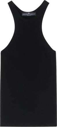 Ermanno Scervino Dames, Tops, Zwart, Maat: XS Viscose