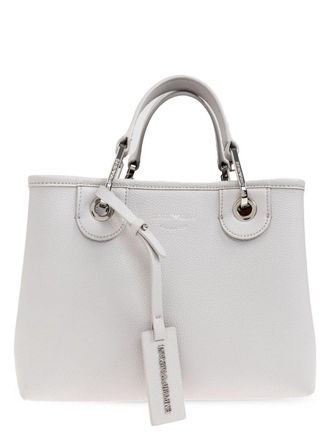 トートバッグ Giorgio Armani Grey Handbag With Delicate Chain Strap Giorgio Armani Grey Handbag With Delicate Chain Strap In
