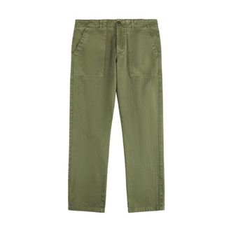 Fay Straight Trousers, male, Green, Size: W35 Mtm8152091T ZEJ V408 Trousers