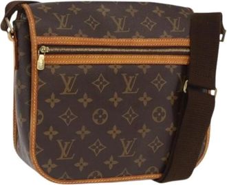 Louis Vuitton Pre-owned Cross Body Bags, female, Brown, Size: ONE SIZE Pre-owned Canvas Cross Body Bag