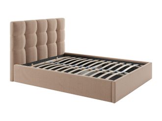 Vente-Unique Canap&eacute; abatible 140 x 190 cm - Terciopelo - Beige - MIRDAL de Pascal Morabito