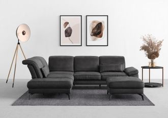 Sit&more Ecksofa »Cabana L-Form« Ottomane, wahlweise mit Sitztiefen-,Armlehnen- und Kopfteilfunktion