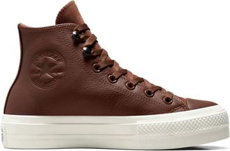 Converse Iconische High Top Sneaker met Brede Hak - Dames - Sneakers - Bruin - 36 1/2 EU - Schoenen