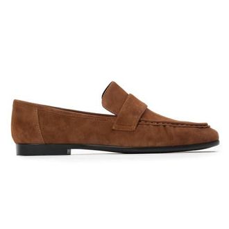 Black Suede Studio Arrow Loafer in Tobacco Suede at Nordstrom, Size 35