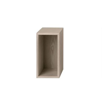 MUUTO Stacked System Regalmodul mit R&uuml;ckwand, small / Eiche