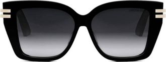 Dior CDIOR S1F Smoke Gradient Square Ladies Sunglasses CD40149F 01B 56