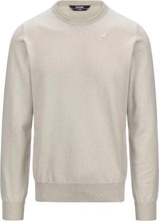 K-Way Truien & Vesten, Heren, Beige, 2Xl, Katoen, Mannen Crewneck Sweater