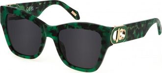 Just Cavalli Womens SJC037 54 092I Sunglasses - Green - One Size