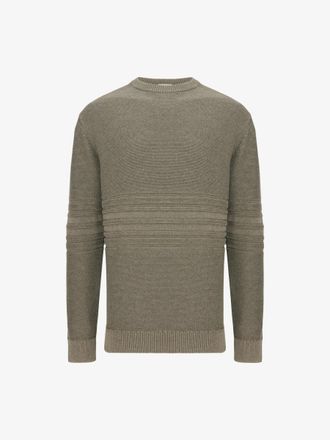 Gentiluomo Textured Roundneck | Groen