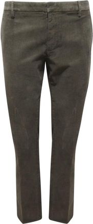 Dondup Spiritissimo Velvet Broeken - Heren - Slim Fit Broeken - Groen - W38 - Katoen - Broeken
