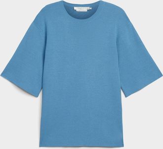 Contemporaine Womens Side slits loose ultra-soft sweater