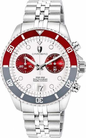 Torino Carrero Deepmar Chronograph Quartz White Dial Mens Watch C1S6644-SVPU