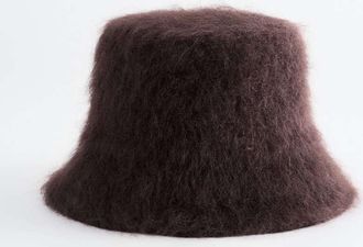 & Other Stories cappello da pescatore in misto mohair marrone scuro