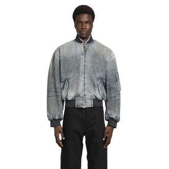 Balenciaga Standard Denim Bomber Jacket