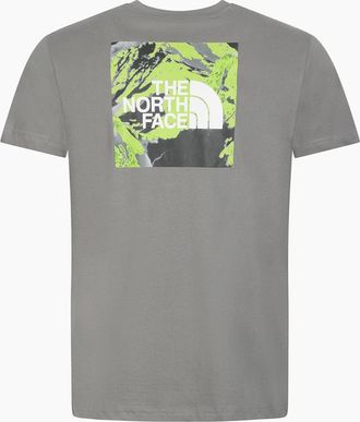 The North Face Mens The North Face Heat Map Mens T Shirts Short Sleeve Crew Neck Tee - Grey - Size: 44