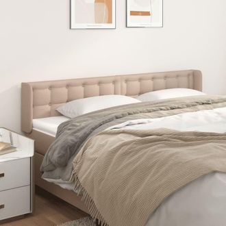 vidaXL Cabecero De Cuero Sint&eacute;tico Color Capuchino 163x16x78/88 Cm Vidaxl