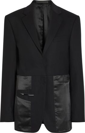 BETTTER Inside Out Paneled Wool Blazer - Black - S (UK8-10 / S)