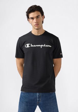 Champion T-Shirt CHAMPION, Herren, Gr. XXL (60/62), schwarz (nbk, ns), Obermaterial: 100% Baumwolle, Shirts T-Shirt