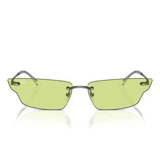 Ray-Ban Sunglasses Rb3731 004/2 Anh Silver/Green Unisex