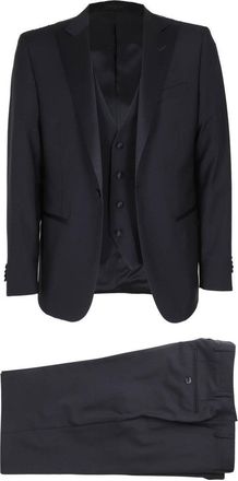 Corneliani Single-Breasted Suit With V-Neck Vest