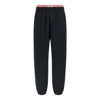 Versace Heren, Broeken, Zwart, Maat: L