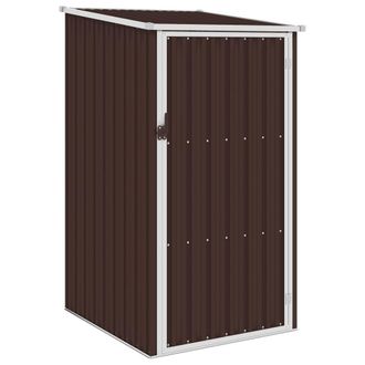 Berkfield Home Garden Shed Brown 87x98x159 cm Galvanised Steel | Size: 87 x 98 x 159 cm
