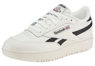 Reebok Classic Sneaker REEBOK CLASSIC CLUB C DOUBLE REVENGE, Damen, Gr. 37, chalk, cschwarz, chalk, Synthetik, Textil, Schuhe Sneaker