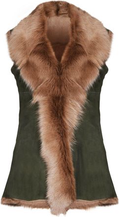 Infinity Leather Womens Toscana Sheepskin Long Gilet-Sorocaba