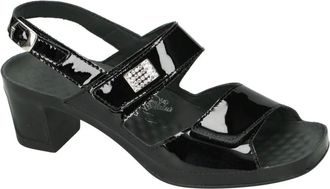 Vital Schoenen, Dames, Zwart, 39 EU, Leer, JOY Sandalen met Hoge Hak