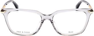 Rag & Bone Ladies Grey Rectangular Eyeglass Frames RNB3055