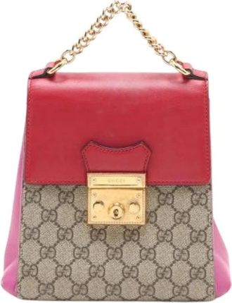 Gucci Pre-owned Backpacks, female, Red, Size: ONE SIZE Pre-owned Vintage Backpack