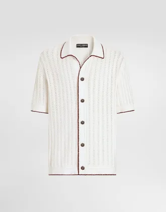 Dolce & Gabbana Camicia M/c - Man Sweaters And Cardigans White Xs
