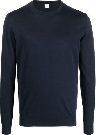 Eleventy long-sleeve knitted jumper - men - Cotton - 3XL - Blue