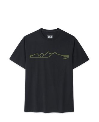 Stio | Unisex Teton Elevations Tee Shirt, Size Extra Small in Abyss