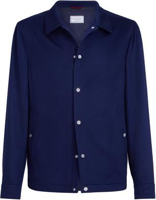 Brunello Cucinelli Cashmere flannel outerwear jacket in Royale Blue at Nordstrom, Size 48 It