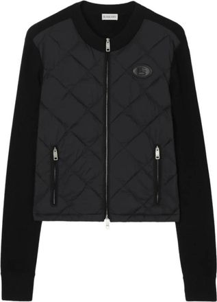 Burberry Fulbrook Jacket - Dames - Winterjassen - Zwart - S - Wol - Jassen