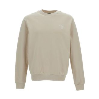 A.P.C. Sweatshirts, male, Beige, Size: S Classic Crewneck Sweatshirt