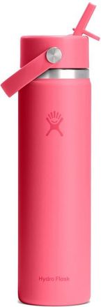 Hydro Flask 24-Ounce Wide Mouth Flex Straw Cap Water Bottle in Popstar Pink at Nordstrom