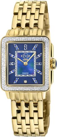 Gevril Group Padova Gemstone Diamond Mother of Pearl Dial Ladies Watch 12333B