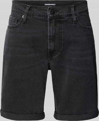 Armedangels Armedangels Slim Fit Jeansshorts aus Baumwoll-Mix Modell NAAILO in Dunkelgrau, Gr&ouml;&szlig;e 30