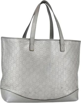 Gucci Pre-owned Tote Bags, female, Gray, Size: ONE SIZE Pre-owned Vintage Tote Bag